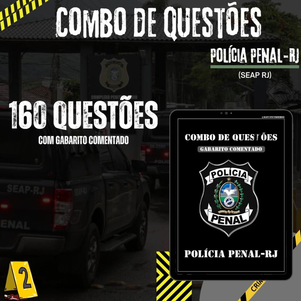 Combo de Questões - Polícia Penal do Rio de Janeiro